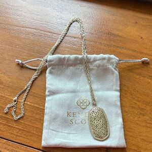 Kendra Scott Gold Filigree Necklace